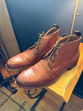 Steve Madden Tan Brown Leather Chukka Boots Men’s 11.5